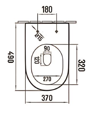 EASTBROOK VIENNE WALL HUNG BACK TO WALL 'D' SHAPED WC, 40.0051 (EB) EASTBROOK VIENNE WALL HUNG BACK TO WALL 'D' SHAPED WC, 40.0051 (EB)